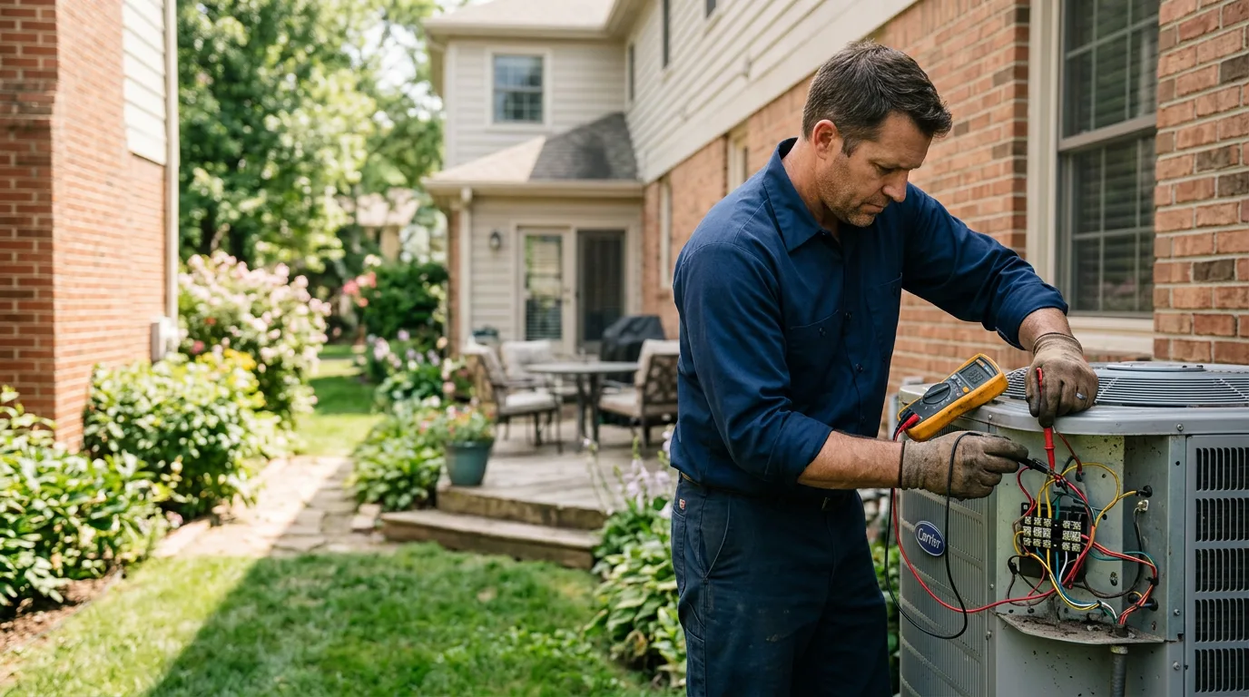HVAC technician working near Waterford, CT